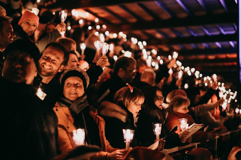 Gemeinsames Weihnachtssingen